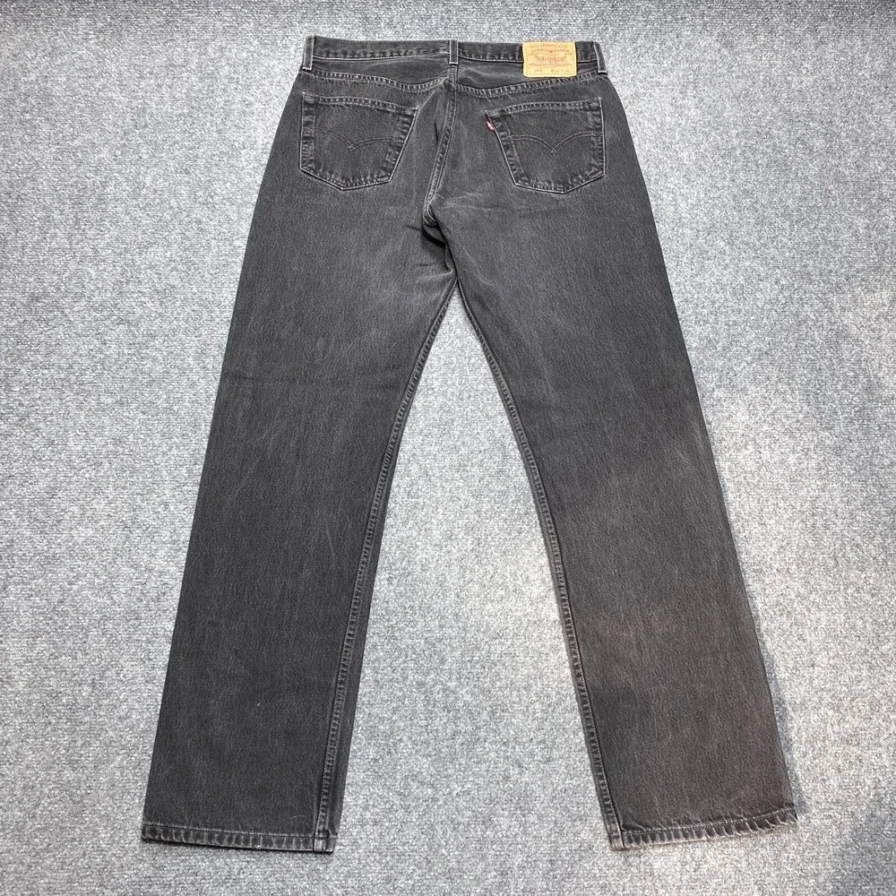 Vintage Levis Jeans Men‎ 34x34 Black 501 Button Classic Straight Y2K Tag 36x34